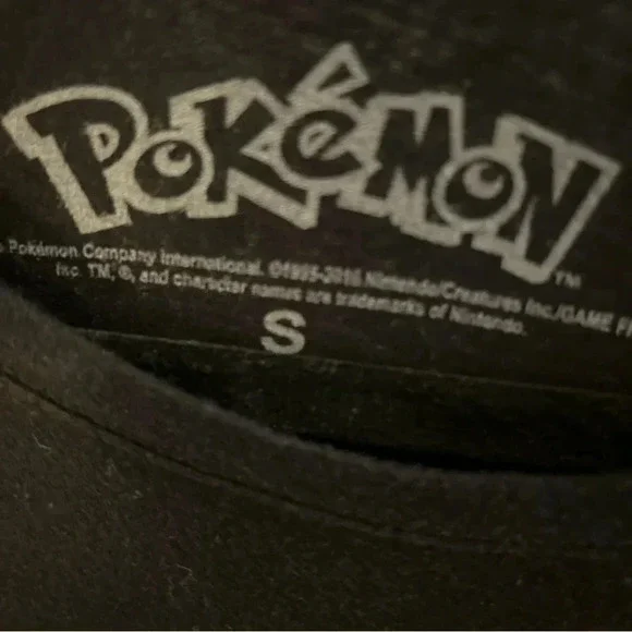POKEMON "THIS IS MY POKEMON TEE" BLACK NOVELTY T-SHIRT   SIZE S - Picture 3 of 4